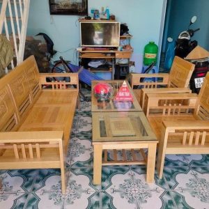 sofa gỗ sồi nga