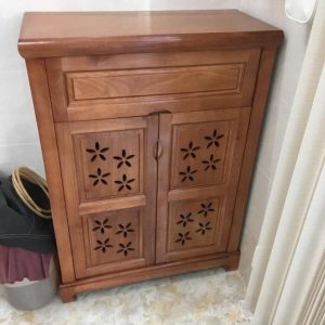 tủ dép gỗ xoan đào lào 80×1m1