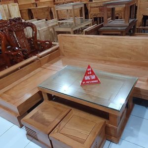 sofa gõ đỏ ( bên ) 5 món