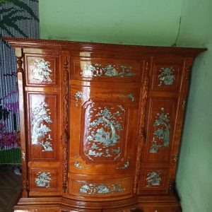 Tủ thờ căm xe 6 chân khảm trai