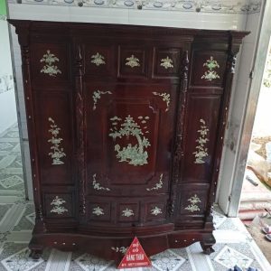 Tủ thờ tràm khảm trai