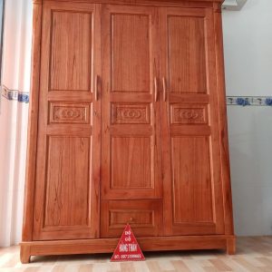 tủ áo gỗ xoan đào gia lai 3 cánh