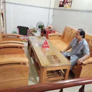 Sofa gõ đỏ ( bên ) 5 món