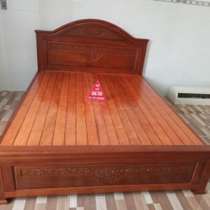 Giường gỗ hương đỏ dát phản 1m6