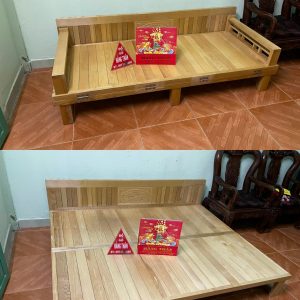 Giường gấp gỗ sòi