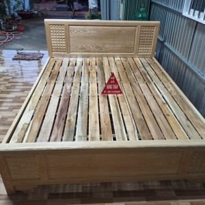 Giường Gỗ Xoan Đào Bắc khổ 1m6*2m (08)