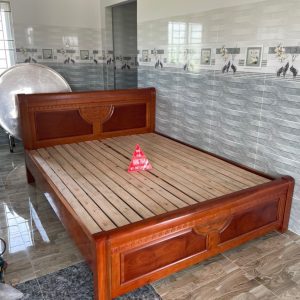Giường gỗ xoan đào lào 1m6