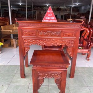Bàn thờ gỗ tràm rừng mẹ bồng con
